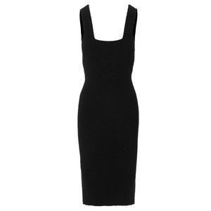Wardrobe.Nyc Textured Ribbed Knit Midi Dress With Square - NWT